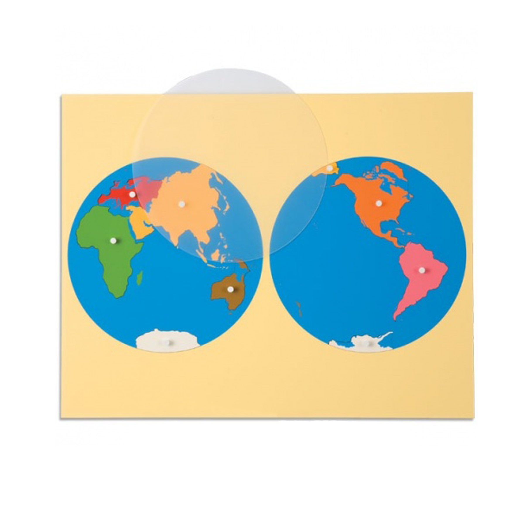 Puzzle planisphère du monde