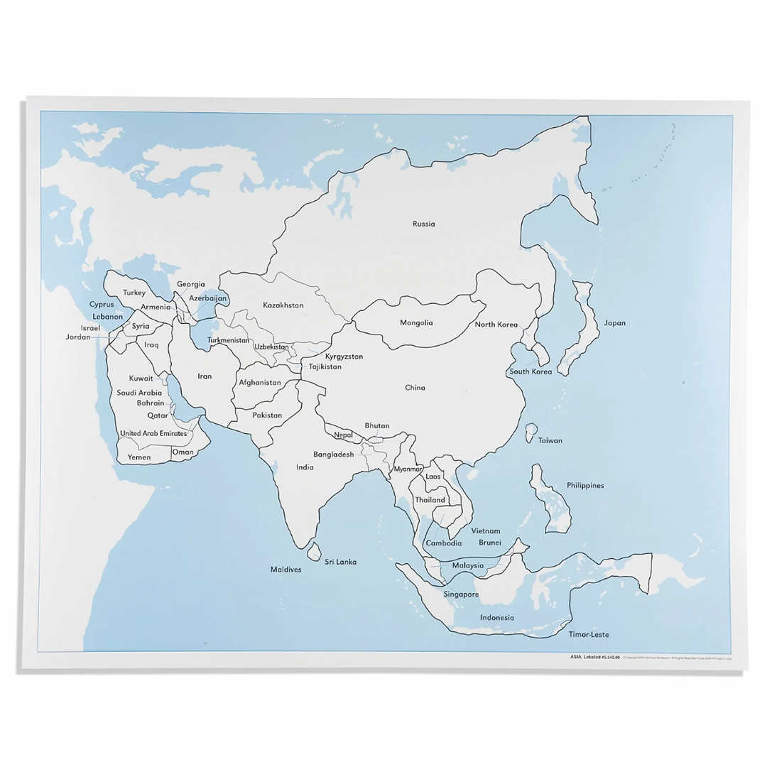 Blank control map of Asia - Nienhuis AMI