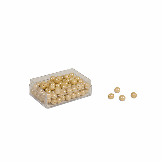 Box of 100 individual glass beads (with hole) - Nienhuis AMI