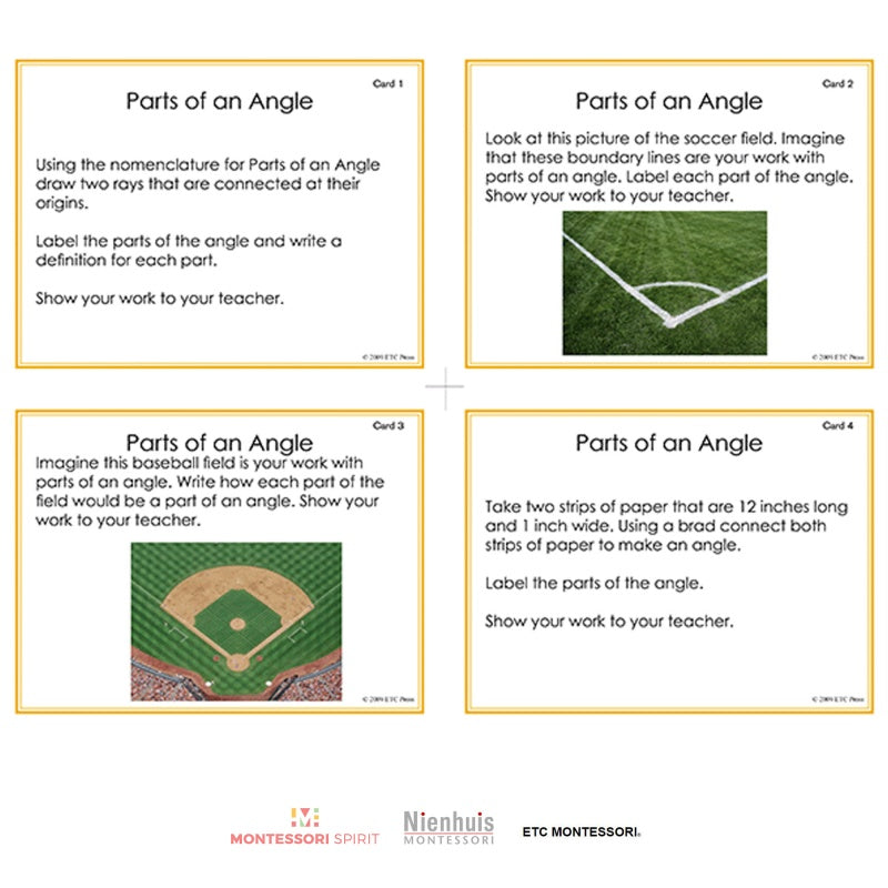 2nd and 3rd level geometry worksheets - Nienhuis AMI