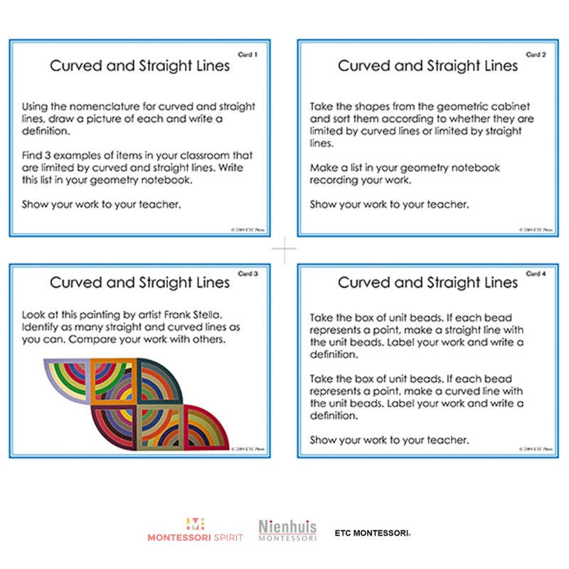 2nd and 3rd level geometry worksheets - Nienhuis AMI