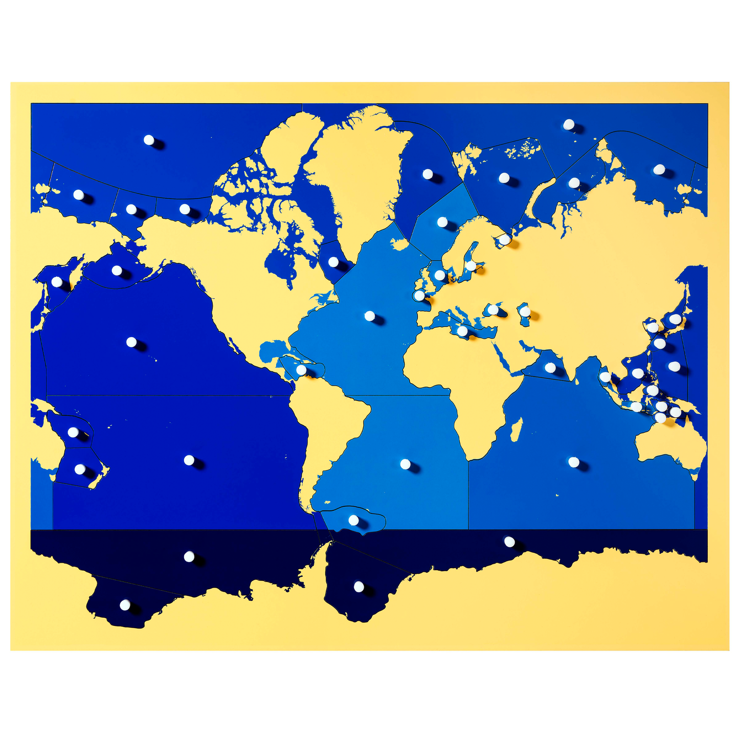 Map-puzzle: Seas and oceans - Nienhuis AMI