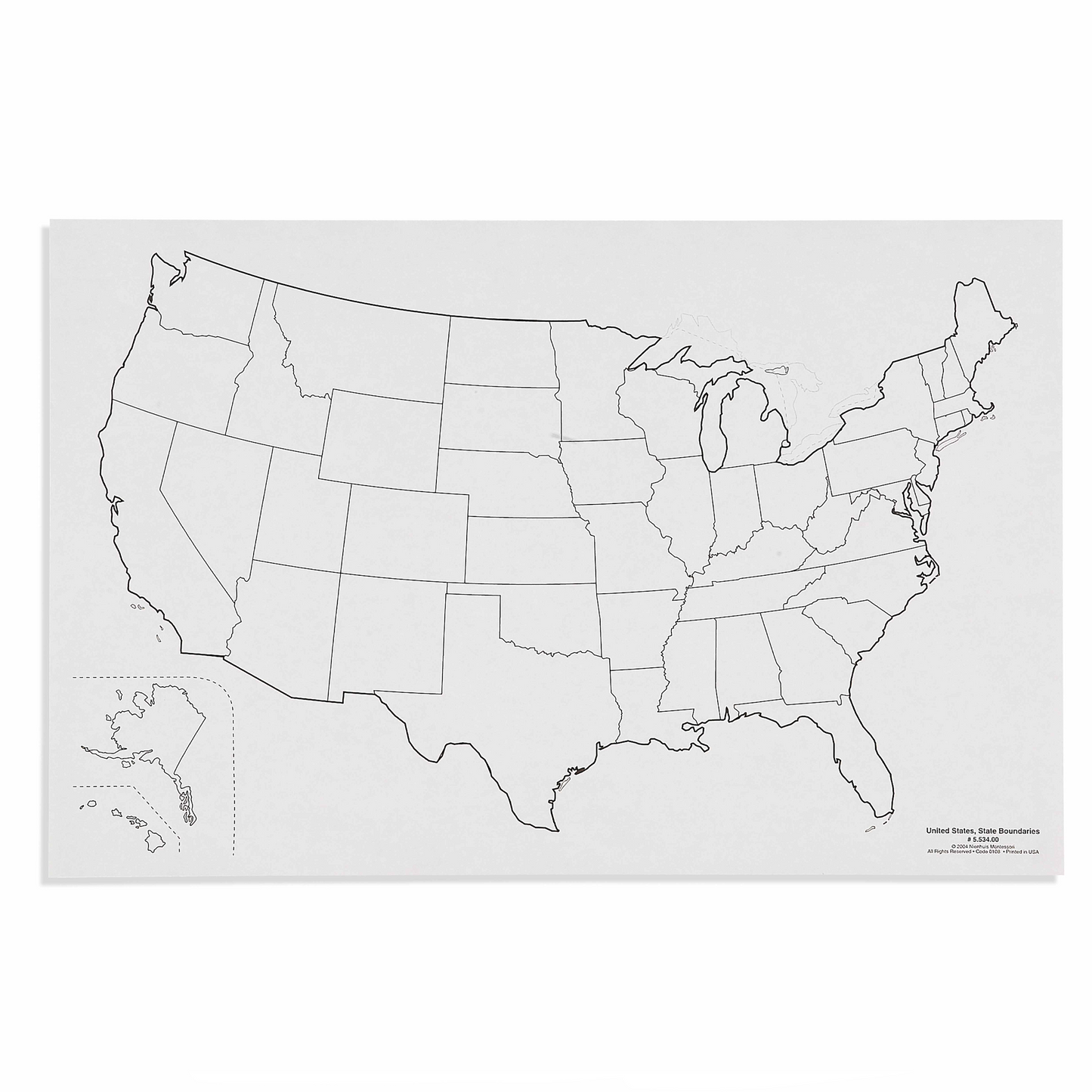 US states map x 50 - Nienhuis AMI