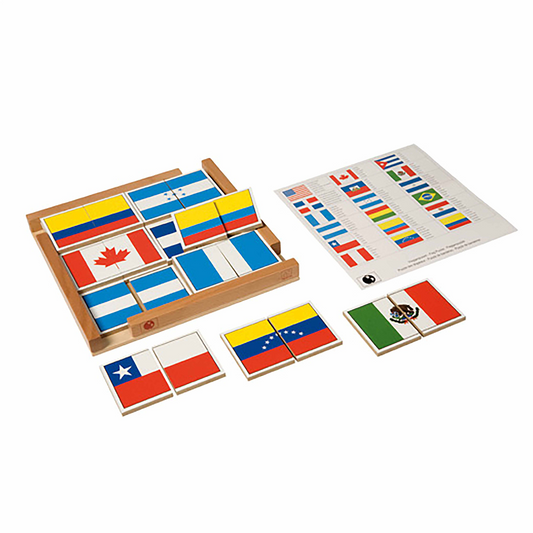 Puzzle of flags of the Americas - Nienhuis AMI