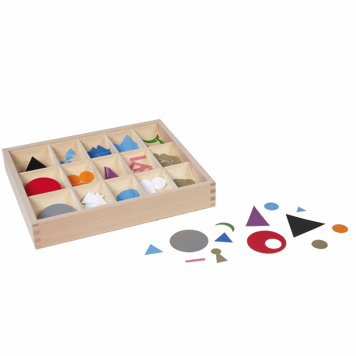 Plastic grammar symbols in a box - Nienhuis AMI